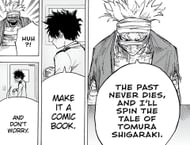 Deku and Spinner as seen in the manga (Image via Shueisha)